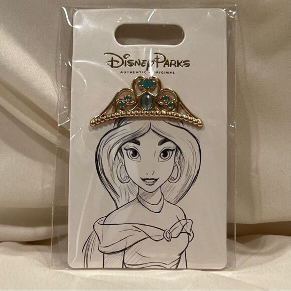 Disney Parks X Princess Jasmine Crown Tiara Collectible Trading Pin NWT 👑 - Picture 1 of 4